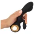 Eternal - vibrador com estimulador de clitóris inflável - silicone preto