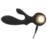 Eternal - vibrador com estimulador de clitóris inflável - silicone preto