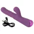 Javida - vibrador rabbit 3 em 1 - silicone roxo