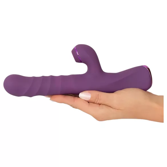 Javida - vibrador rabbit 3 em 1 - silicone roxo