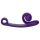Snail Vibe Curve - Estimulador Clitoriano 2 em 1 Vibrador (Roxo)