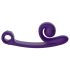 Snail Vibe Curve - Estimulador Clitoriano 2 em 1 Vibrador (Roxo)