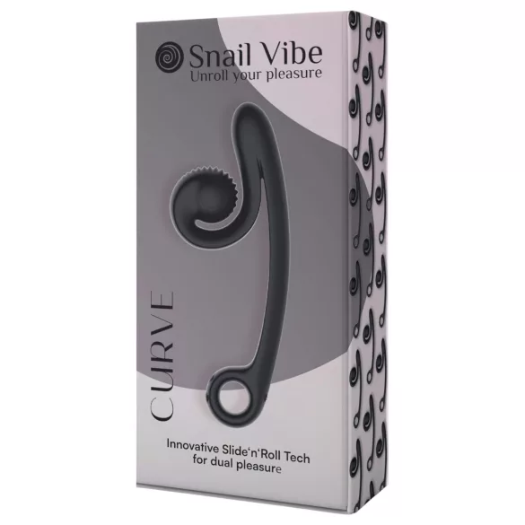 Snail Vibe Curve - Estimulador e vibrador 2em1 (preto)