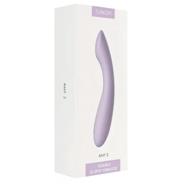 Svakom Amy 2 - vibrador ponto G recarregável à prova d'água - lilás