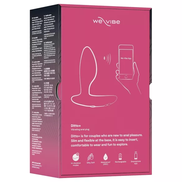 We-Vibe Ditto+ - vibrador anal inteligente rosa