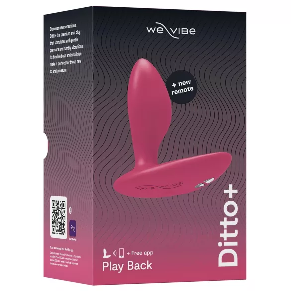 We-Vibe Ditto+ - vibrador anal inteligente rosa