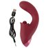 Javida - Vibrador 3 em 1 com Estimulador de Língua (vermelho)