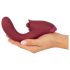 Javida - Vibrador 3 em 1 com Estimulador de Língua (vermelho)