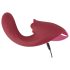 Javida - Vibrador 3 em 1 com Estimulador de Língua (vermelho)