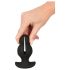 ANOS - Vibrador anal duplo (preto)