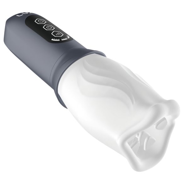 LUX Active First Class - Masturbador com Cabeça Rotativa (branco-cinza)