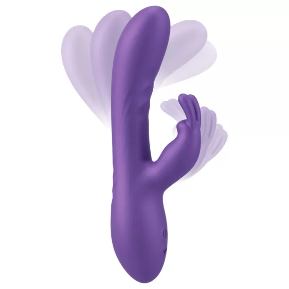 Smile - vibrador com estimulador de clitóris - silicone lilás