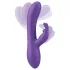 Smile - vibrador com estimulador de clitóris - silicone lilás