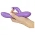 Smile - vibrador com estimulador de clitóris - silicone lilás