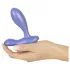 Smile - plug anal vibratório - silicone azul