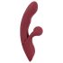 Javida 2 Funções Rabbit - vibrador recarregável com estimulador (vermelho)