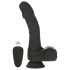 Naked Addiction - vibrador realista giratório (preto)