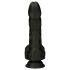 Naked Addiction - vibrador realista giratório (preto)