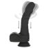 Naked Addiction - vibrador realista giratório (preto)