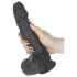 Naked Addiction - vibrador realista giratório (preto)