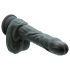 Naked Addiction - vibrador realista giratório (preto)