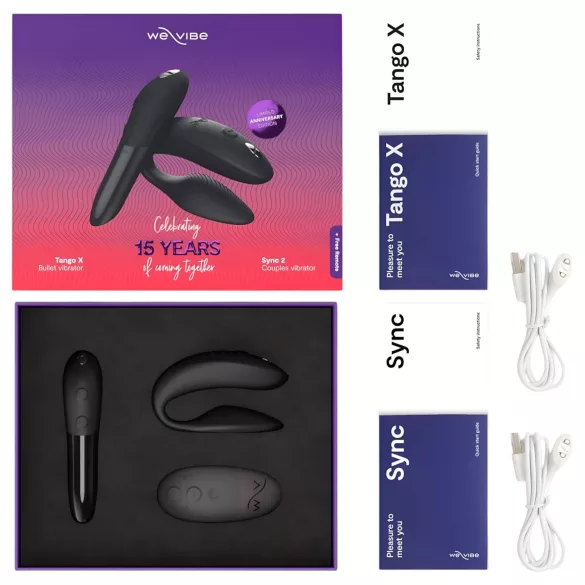 We-Vibe Collection - vibrador para casais - kit - silicone preto