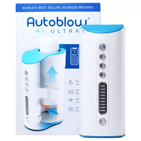 Autoblow A.I. Ultra - masturbador boca elétrica - branco