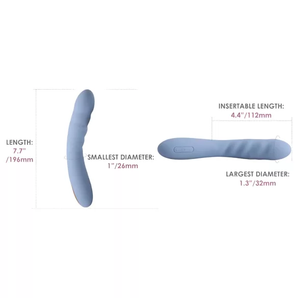 Svakom Ava Neo - Vibrador com função de estocadas controlado por app (azul)