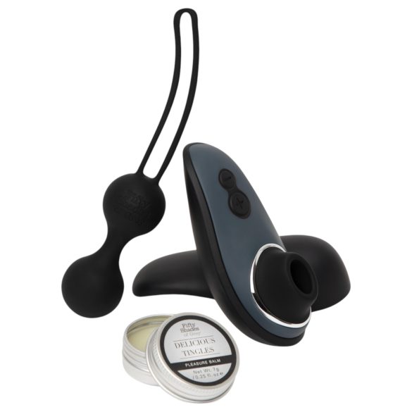 Conjunto Womanizer Desire Blooms - 3 pçs (preto)