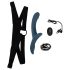You2Toys - Conjunto de Vibradores Strap-On (Preto-Azul)