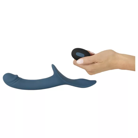 You2Toys - vibrador com cinta conjunto - silicone preto azul