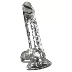 Crystal - Vibrador com ventosa (transparente)