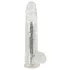 Crystal - Vibrador com ventosa (transparente)