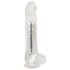 Crystal - Vibrador com ventosa (transparente)