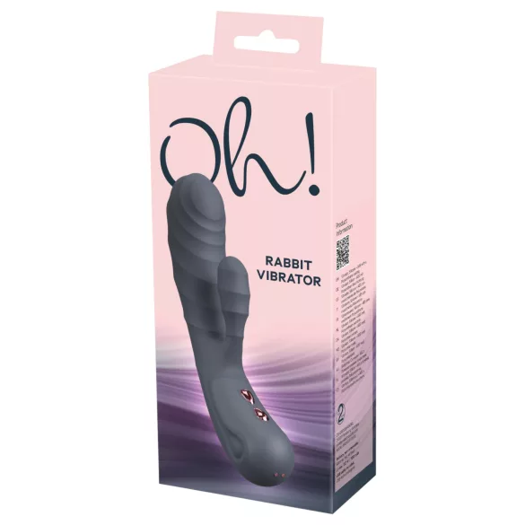 You2Toys - Oh! Rabbit vibrador com estimulador de clitóris (preto)