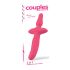 Escolha do Casal - Vibrador e Plug Anal 2 em 1 (Rosa)
