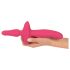 Escolha do Casal - Vibrador e Plug Anal 2 em 1 (Rosa)