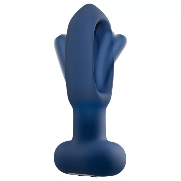ANOS - vibrador anal com língua - silicone azul