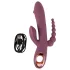 You2Toys - vibrador triplo recarregável - silicone roxo