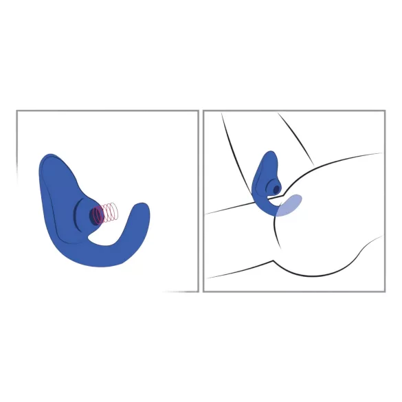 Womanizer Blend - vibrador de ponto G e estimulador de clitóris (azul)