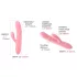 Svakom Mora Neo - Vibrador com braço clitoriano com pérolas controlado por app (rosa)