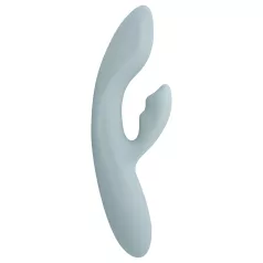   Svakom Chika - vibrador ponto G com estimulador clitoriano - silicone cinza
