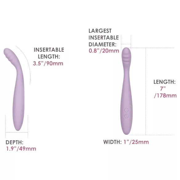 Svakom Cici 2 - vibrador ponto G inteligente - silicone lilás