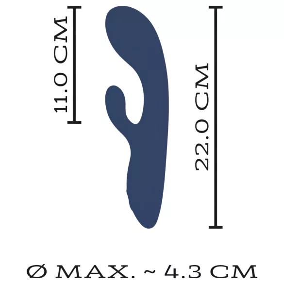 You2Toys Intense - Vibrador com braço clitoriano e ponto G (preto)