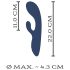 You2Toys Intense - Vibrador com braço estimulador e ponto G (preto)