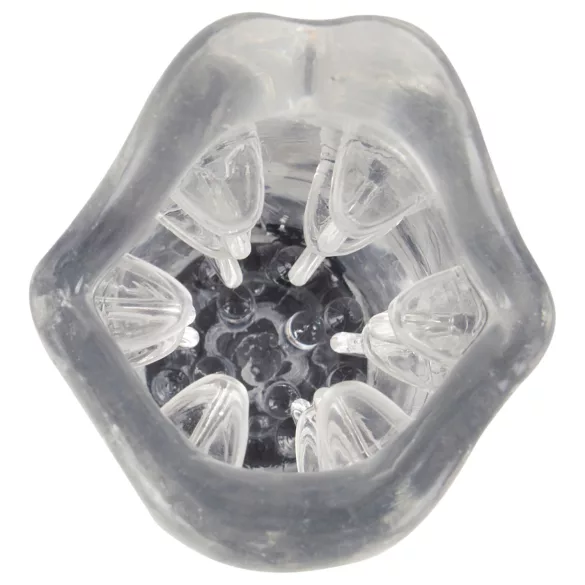 Stroker - masturbador masculino vibratório rotativo - transparente