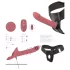 You2Toys - vibrador com cinto - kit strap-on - vermelho