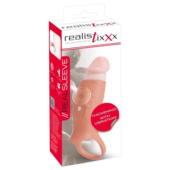 Realistixxx - capa peniana aberta com vibração (natural)