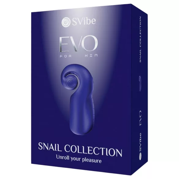 SVibe EVO - masturbador recarregável à prova d’água - azul