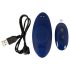 Smile - Vibrador de Calcinha Ultrafino com Controle Remoto (Azul)